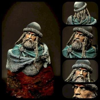 Viking, Xc CASTLE miniature Bust 200mm(1:10) by Vinolata