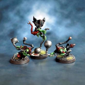 Night Goblin Fanatics by red gobbo