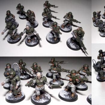 Imperial Guard Infantry Squad by medwayscott