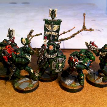 Space marine dark angel Squad by mech