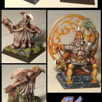 2 dwarves characters (warhammer and asmodee by armees de gehenne2