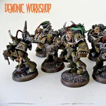 Warhammer 40k Chaos Space Marines - Nurgle Space Marine by Demonic_Workshop