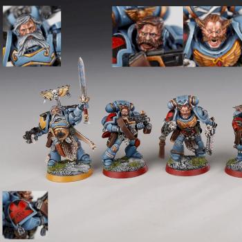 Space Wolves Grey hunters by Persifal