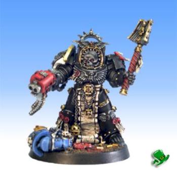 Space Marines Terminator Chaplain by leprechaun studio