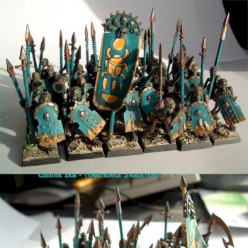 Tomb Kings skeletons by Czevak