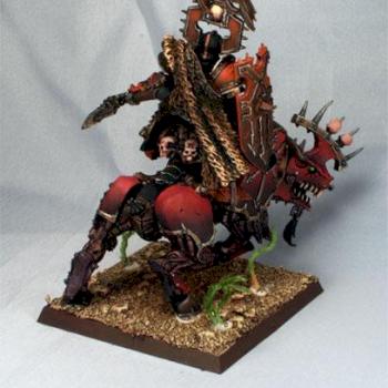 Khorne Lord on Juggernaut by Aliengod3