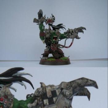 ork warboss with devlan mud wash by overloaded