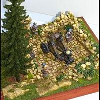 Dwarven stone thrower / catapult (GW) in ruined building by DunErwit