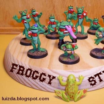 Froggy Style - Blood Bowl Slann Team by Luizda