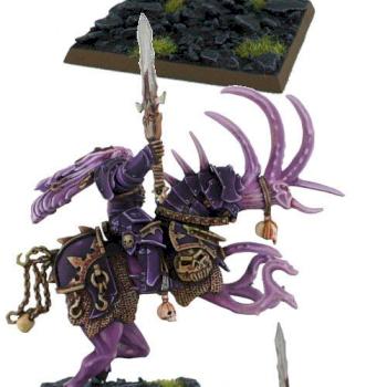 Chaos lord of Slaanesh on Slaanesh Steed by dargo000