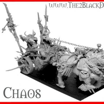 Fantasy Chaos Chariot Chaoskrieger Warhammer warriors by The 2 Black Dragons