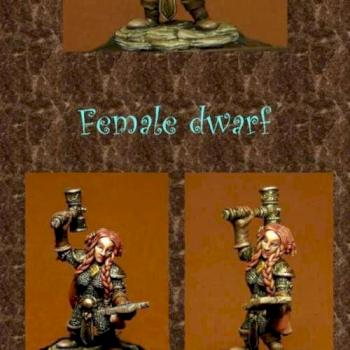 Doraluna, dwarf female Runesmith - painted version by Nym