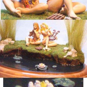 Phoenix Maidens on Sculpted Base by Nailpainter2003