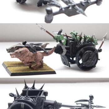 Scratchbuilt Goblin Chariot by mrjuice