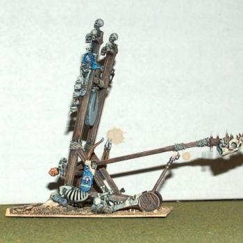 Tomb Kings Screaming Skull Catapult scratch build by spignazer