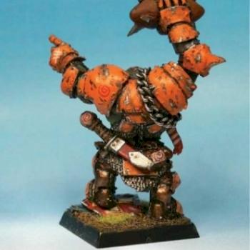 Ork Starplayer - Blood Bowl by leaxe