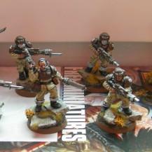 Imperial Guard Infantry Squad - Badlands scheme by Haljin