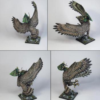 High Elf on Great Eagle from CMON by Wappellious