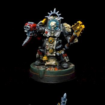 Space Marine Terminator Chaplain by bane3d