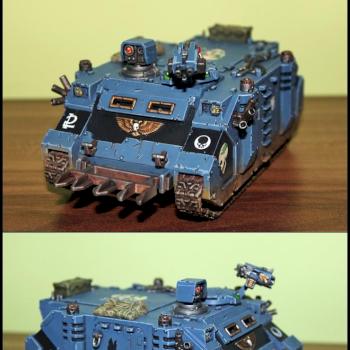 Command Rhino - Dark Praetorians Space Marines Chapter by PhobosPL