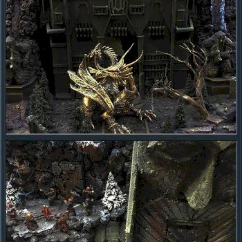 THE GATE OF EREBOR DIORAMA (WITH HIDDEN PASS) by Arkady