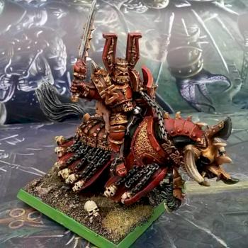 Lord of Khorne on Demonic Steed by grahamdbailey