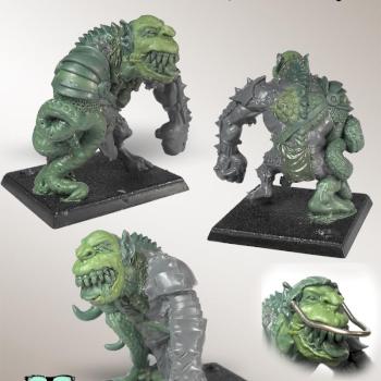 Bloodbowl Chaos Pact team warpstone Troll by Wolfbane