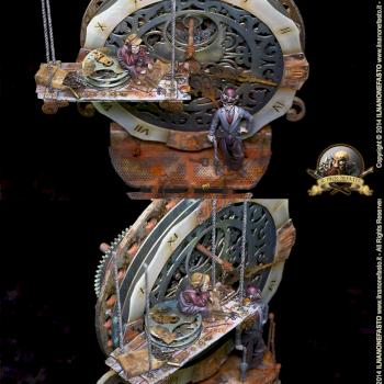 The Bored Apprentice (close-up view) - Silver in MASTER fantasy diorama Monte San Savino 2014 by Tzardauker