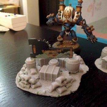 Warmachine Obstacle zone scenery by sinople