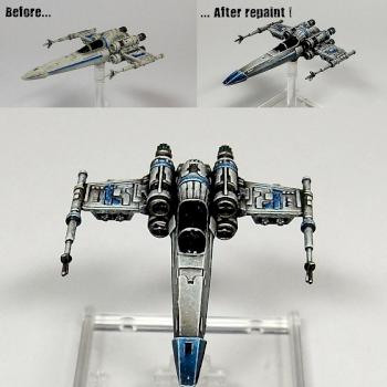 Repaint of a Z95 Headhunter for X-Wing by dim69