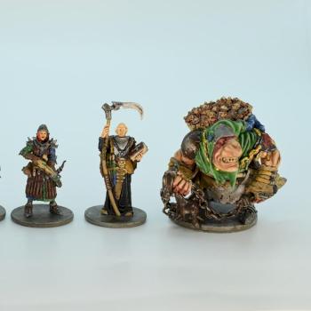 Zombicide Black Plague: Lord Bazak, Genevieve, Mizar, Klom Hand Painted by BiggiesMinis by Biggiesminis