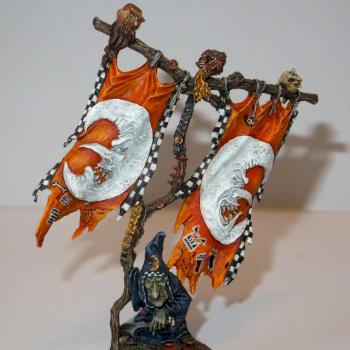 Night Goblin Battle Standard Bearer by cb_rex