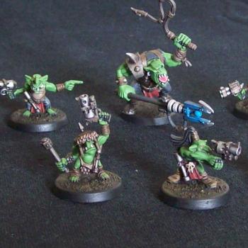 Ork runtherder and gretchin by In Chigh P.I.