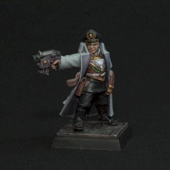 Imperial Guard Commissar with Bolt Pistol by TomasP