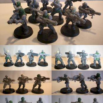 Imperial Guard Veteran Squad (unpainted) by Grimshak