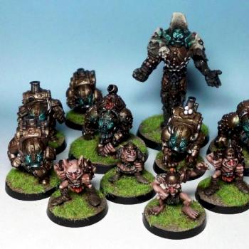 Blood Bowl Chaos Dwarf team by pulper