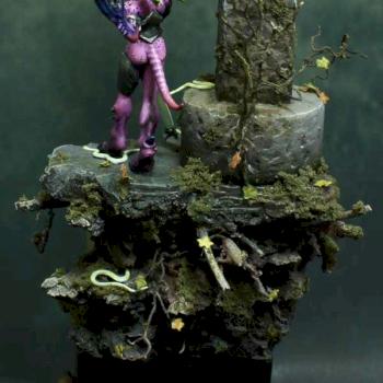 Daemonette of Slaanesh Diorama by Katan the Unleashed