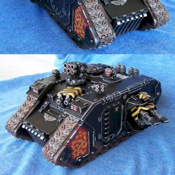 Chaos Space Marines Army - Landraider by bankrobber