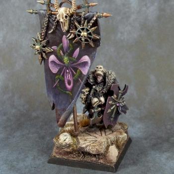 Chaos standard bearer by Orki