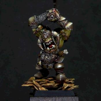 Badruk 'Eadsplitta - Black Orc Warlord from GD 2000 by rintrah