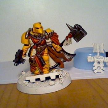 Imperial Fists Second Company Captain WIP by BobaHat