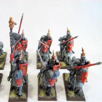 Empire Knights (Reiksguard) Converted with Pickelhaubes by Malevon