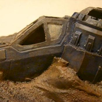 Damaged Macragge Lander Closeup by Arkion