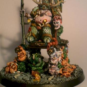 Nurgle/Death Guard Champion on palanquin by Plaguelord