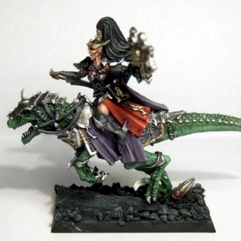 Dark elves sorceress on coldone by capt mannering