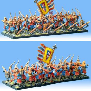 Bretonnian Peasant Bowmen Unit 2 by PeJot