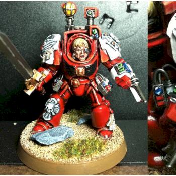 Sanguinary Priest Sangus of the Blood Angels 1st Company by DarianZG