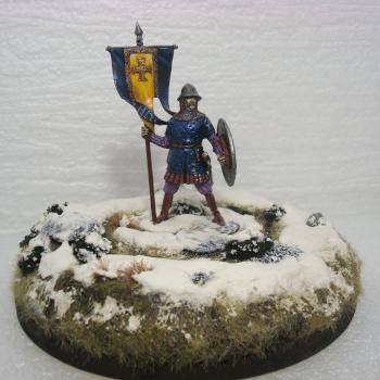 tin toy soldiers - 11th century 54mm Byzantine-bearer diorama by DioX