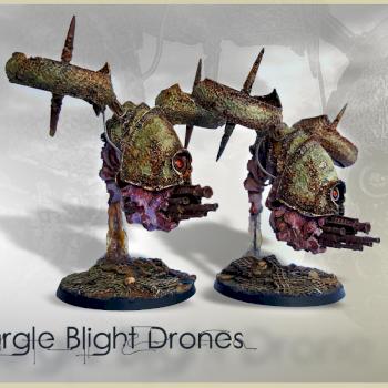 Nurgle Blight Drones by philydorf