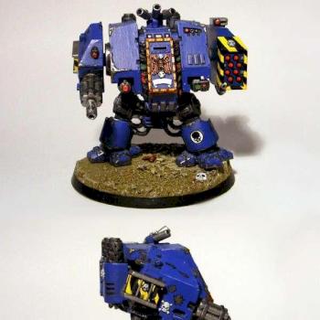 ultramarine dreadnaught repainted with optional arms by cjn003